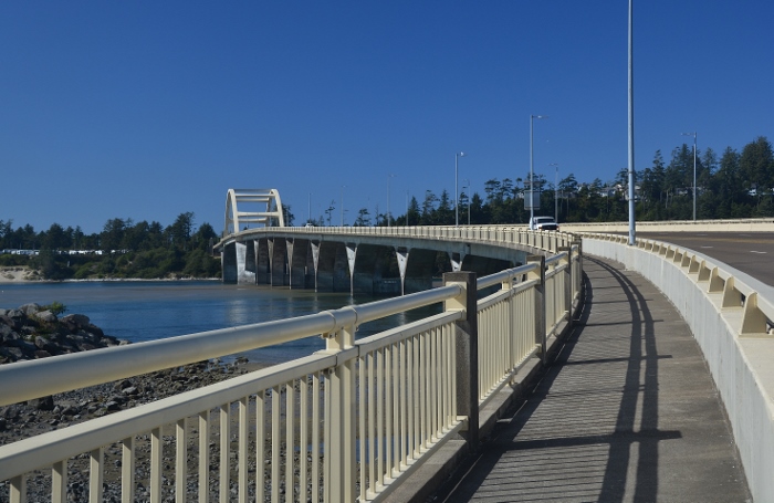 The Alsea Bay Bridge in Waldport